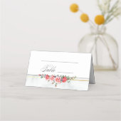 Carte De Placement Roses roses roses roses romantiques (Dos)