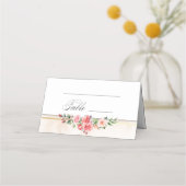 Carte De Placement Roses roses roses roses romantiques (Devant)