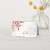 Carte De Placement Roses roses roses roses romantiques (Devant)