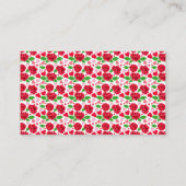 Carte De Placement Roses Rouges Cœurs Roses Joyeuse Saint-Valentin (Dos)