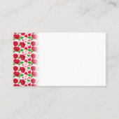 Carte De Placement Roses Rouges Cœurs Roses Joyeuse Saint-Valentin (Devant)