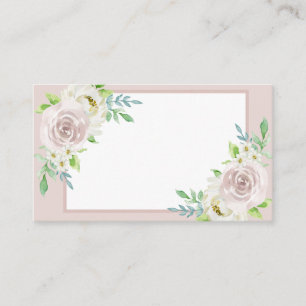 Carte De Placement Rosewood Mauve Clair Aquarelle Rose Fleurie Mariag
