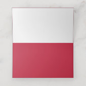 Carte De Placement Rouge, Blanc, Navy Baseball Bar Mitzvah (Intérieur déplié)