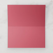 Carte De Placement Rouge brique (couleur solide) (Intérieur déplié)