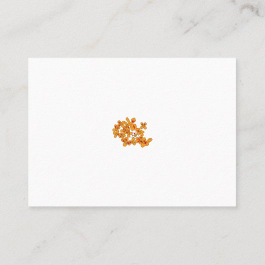 Carte De Placement rouge, gris, orange, brun (Dos)