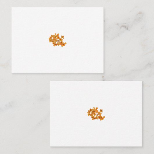 Carte De Placement rouge, gris, orange, brun (Devant / Derrière)