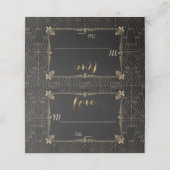 Carte De Placement Royal Fleur-de-Lis Art déco Mariage des années 192 (Extérieur déplié)