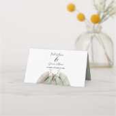 Carte De Placement Russe Eucalyptus Feuille Mariage Carte Place (Dos)