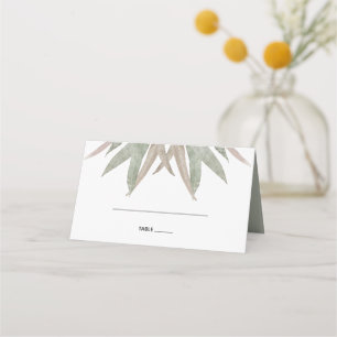 Carte De Placement Russe Eucalyptus Feuille Mariage Carte Place