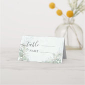 Carte De Placement Russe Eucalyptus Sage Mariage vert (Devant)