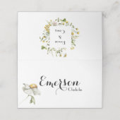 Carte De Placement Russe Woodland Fleur sauvage d'été Bloom Meadow (Extérieur déplié)