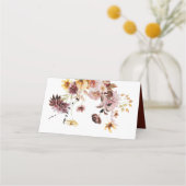 Carte De Placement Rustic Automne Mariage plié Carte Place (Dos)