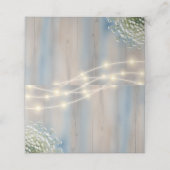 Carte De Placement Rustic Baby’s Breath & String Lights Mariage (Extérieur déplié)