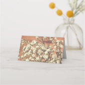 Carte De Placement Rustic Baby's Breath Mason Jar Mariage plié (Dos)