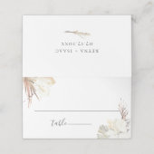 Carte De Placement Rustic Boho Beach Botanical Mariage (Extérieur déplié)