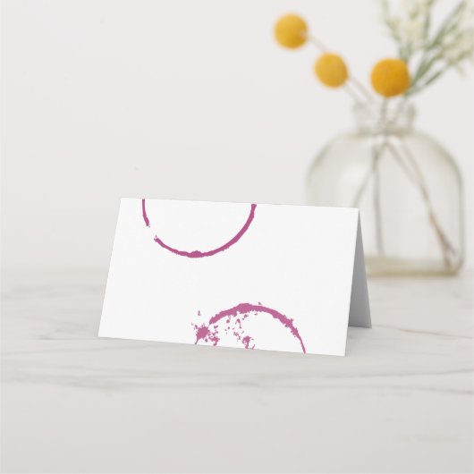 Carte De Placement Rustic Burgundy (Dos)