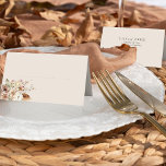 Carte De Placement Rustic Country Brown Floral Mariage<br><div class="desc">Table Rustique fleurie mariage table placent des cartes avec beau bouquet de fleurs aux couleurs mariage neutres terreuses dans les tons marron, rose vif, ivoire et bronze. Des étiquettes de nom d'invité imprimés sont également disponibles dans la collection en police correspondante. Boho chic boho automne design floral de campagne avec...</div>