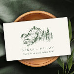Carte De Placement Rustic Green Pine Woods Mountain Sketch Mariage<br><div class="desc">Pour toute autre personnalisation ou tout autre élément correspondant,  n'hésitez pas à me contacter à l'adresse yellowfebstudio@gmail.com</div>