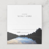 Carte De Placement ©Rustic Lake Reflections Lakeside Mariage Escort (Extérieur déplié)