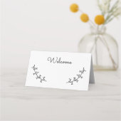 Carte De Placement Rustic Laurels Mariage (Devant)