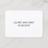 Carte De Placement Rustic Meilleurs Voeux Nouveau M. Mme Mariage Livr (Dos)