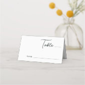 Carte De Placement Rustic Simple Mountains Pine Tree Mariage forestie (Devant)