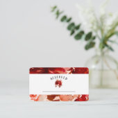 Carte De Placement Rustique Beauté Floral Réservé Siège Numéro de tab (Debout devant)