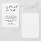 Carte De Placement Rustique En Lieu Et Place Des Faveurs Mariage De D (Devant / Derrière)