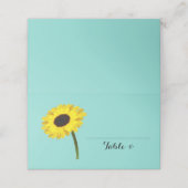 Carte De Placement Rustique Mariée d'automne Sunflower Douche fête Es (Extérieur déplié)