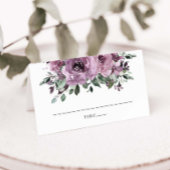Carte De Placement Rustique Mauve Plum Lilac Purple FlorMariage