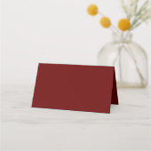 Carte De Placement Rustique Orange Red Fall Élégant Mariage gothique (Dos)