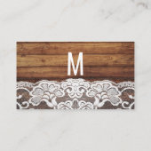 Carte De Placement Rustique Pays Chaîne Lumières Mariage dentelle en  (Dos)