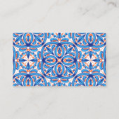 Carte De Placement Sa principale Squeeze orange bleu nuptiale (Dos)