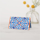 Carte De Placement Sa Squeeze principale orange blue shower de mariag (Dos)