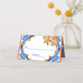 Carte De Placement Sa Squeeze principale orange blue shower de mariag (Devant)