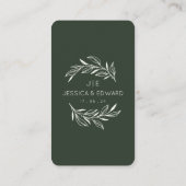 Carte De Placement Sage Green Cream Photos mémorables Qr Code mariage (Dos)