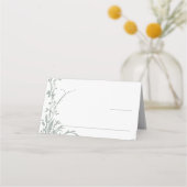 Carte De Placement Sage Green Romantic Botanical Garden Wedding (Devant)