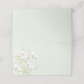Carte De Placement Sage Green White Rose Wedding (Extérieur déplié)