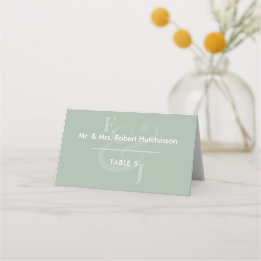 Carte De Placement Sage Mariage Ampersand inversé | Sièges pliés
