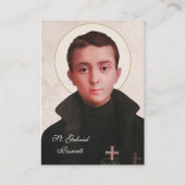 Carte De Placement Saint Gabriel Possenti Religieux Catholique Saint (Devant)