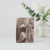 Carte De Placement Saint Thérèse de Lisieux Joan d'Arc Saints catholi (Debout devant)