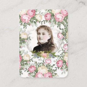 Carte De Placement Sainte Thérèse de l'Enfant Jésus Prière Novena Cat