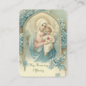 Carte De Placement Sainte Vierge Marie Jésus-Matin Offrant la prière (Devant)
