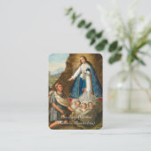 Carte De Placement Sainte Vierge Marie Ocotlan Prière catholique (Debout devant)