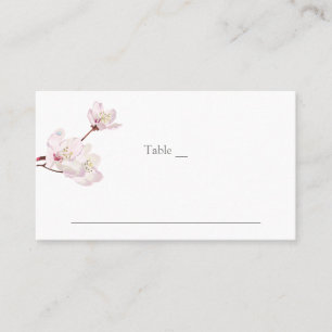 Carte De Placement Sakura japonais traditionnel à fleurs de cerisier