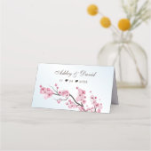 Carte De Placement Sakura Japonaise Fleur de cerisier Mariage asiatiq (Dos)