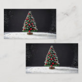 Carte De Placement sapin de Noël (Devant / Derrière)