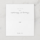 Carte De Placement Script classique élégant Mariage simple (Extérieur déplié)