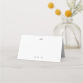 Carte De Placement Script classique élégant Mariage simple (Devant)