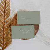 Carte De Placement Script Whimsical | Mariage plat Sage Green